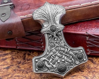 Hand Made in UK: Thor's Hammer (Mjolnir) Belt Buckle