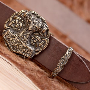 Ceinture et boucle Mjolnir marteau de Thor image 7