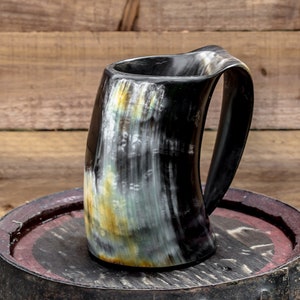 Hand Made Viking LARP Horn Tankard Large image 2