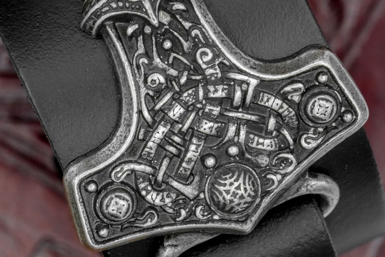 Thor's Hammer Mjolnir Belt Buckle Hand Made in UK image 2