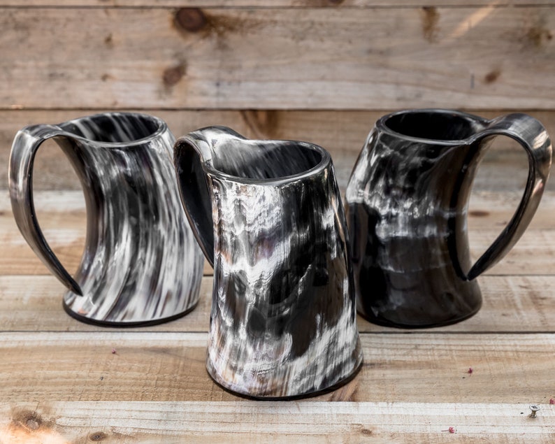 Hand Made Viking LARP Horn Tankard Regular image 4