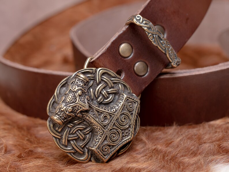 Mjolnir Thor's Hammer Belt and Buckle image 6