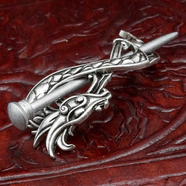 Norse Viking Celtic Jelling Style Dragon Hairpin Hair accessory