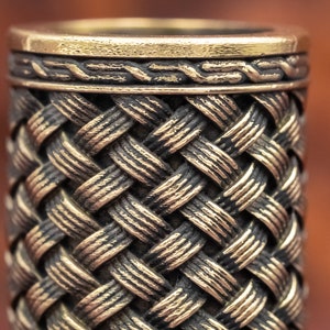 Large Bronze Viking Knotwork Hair and Beard Bead image 3