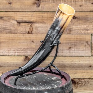 Hand Forged Drinking Horn Stand Large image 4