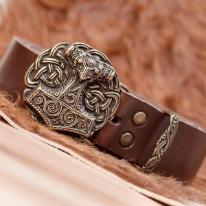 Mjolnir Thor's Hammer Belt and Buckle image 4