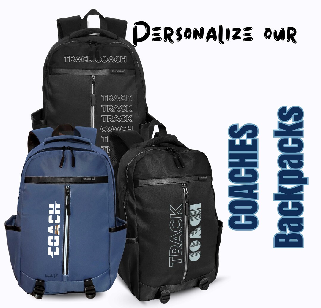 coach equipment backpack Sports - Track and Field Coaching Backpack ensuring comfort and convenience Backpack Personalized FOOTBALL FLAG Team