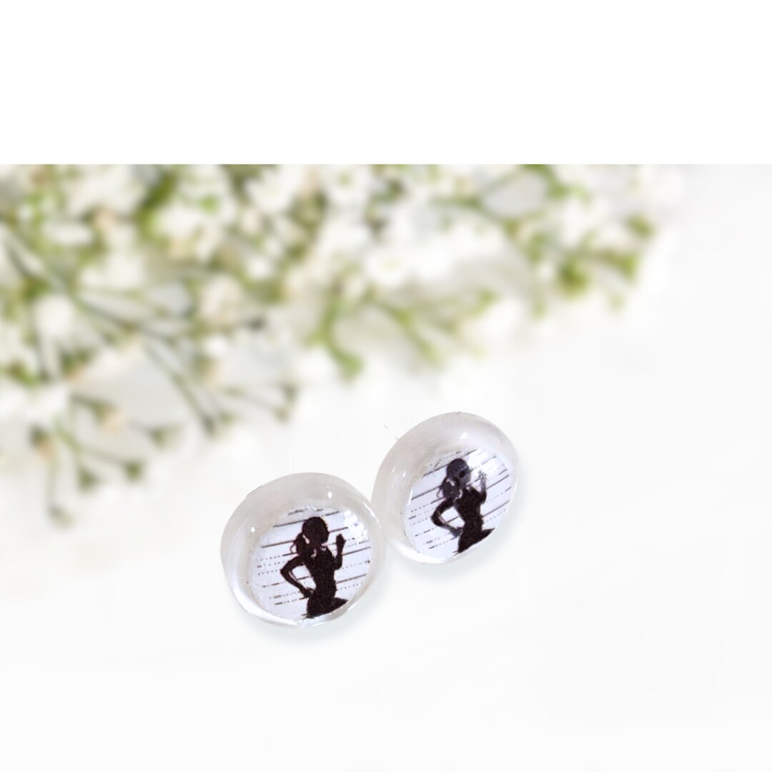 Runner Earring Stud Running Girl Track Earrings Cross Etsy