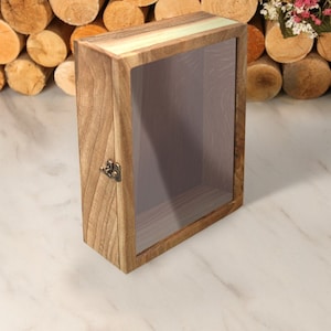 Shadow box display case,Rustic shadow box,Wood shadow box,Wooden shadow box,Large shadow box,Wood display case,Large display case image 2