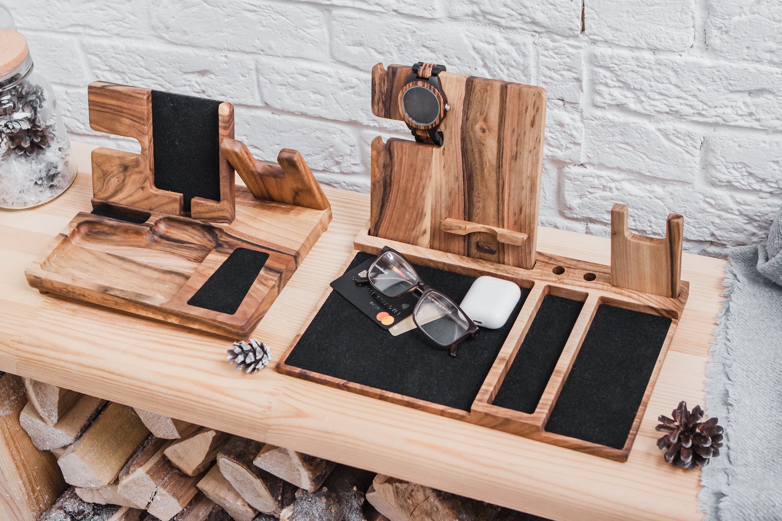 Docking Station With Gun Holder Wood Docking Station With Etsy