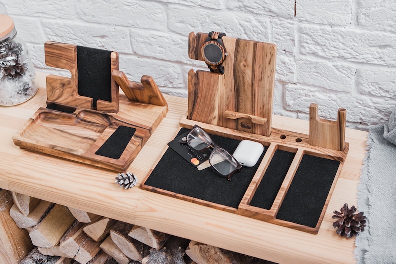 Nightstand Organizer With Gun Holder Police Officer Wood Etsy