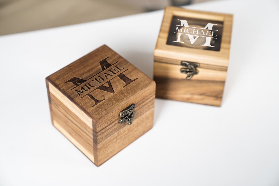 Wooden Watch Box Single Custom Watch Box Personalized Watch Etsy