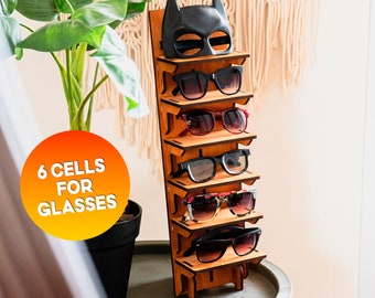 Personalized sunglasses stand, Custom glasses rack, Eyeglasses holder, Eyeglasses Storage, Glasess shop display stand, Market display stand