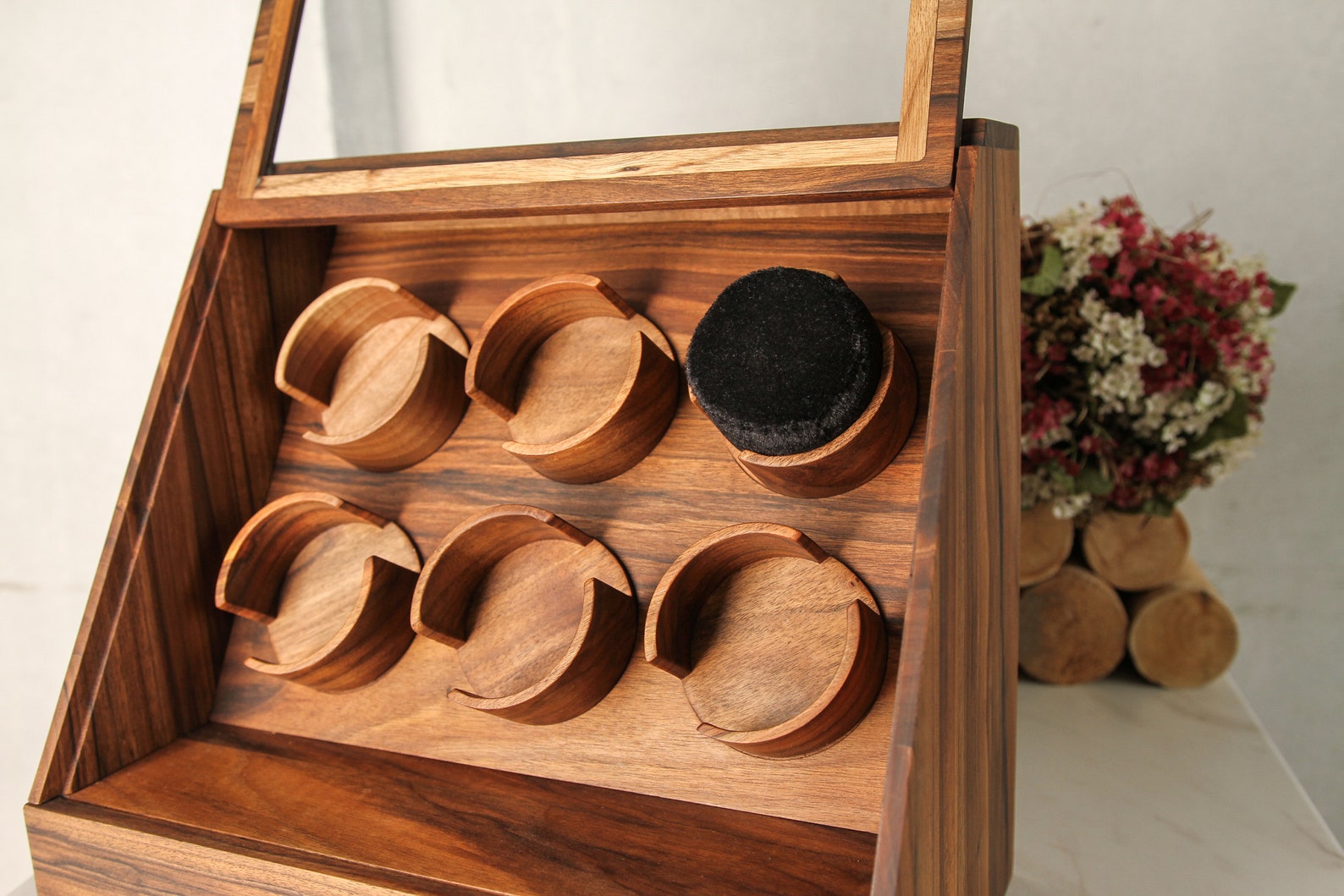 Watch Box Valet Watch Box for Men Wood Watch Box Engraved Etsy