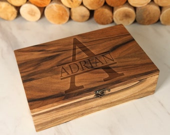 Wooden Box With Hinged Lid,wooden Box Engraved,wooden Box Personalized,storage  Box With Hinged Lid,wood Box Custom Size,wooden Keepsake Box - Etsy