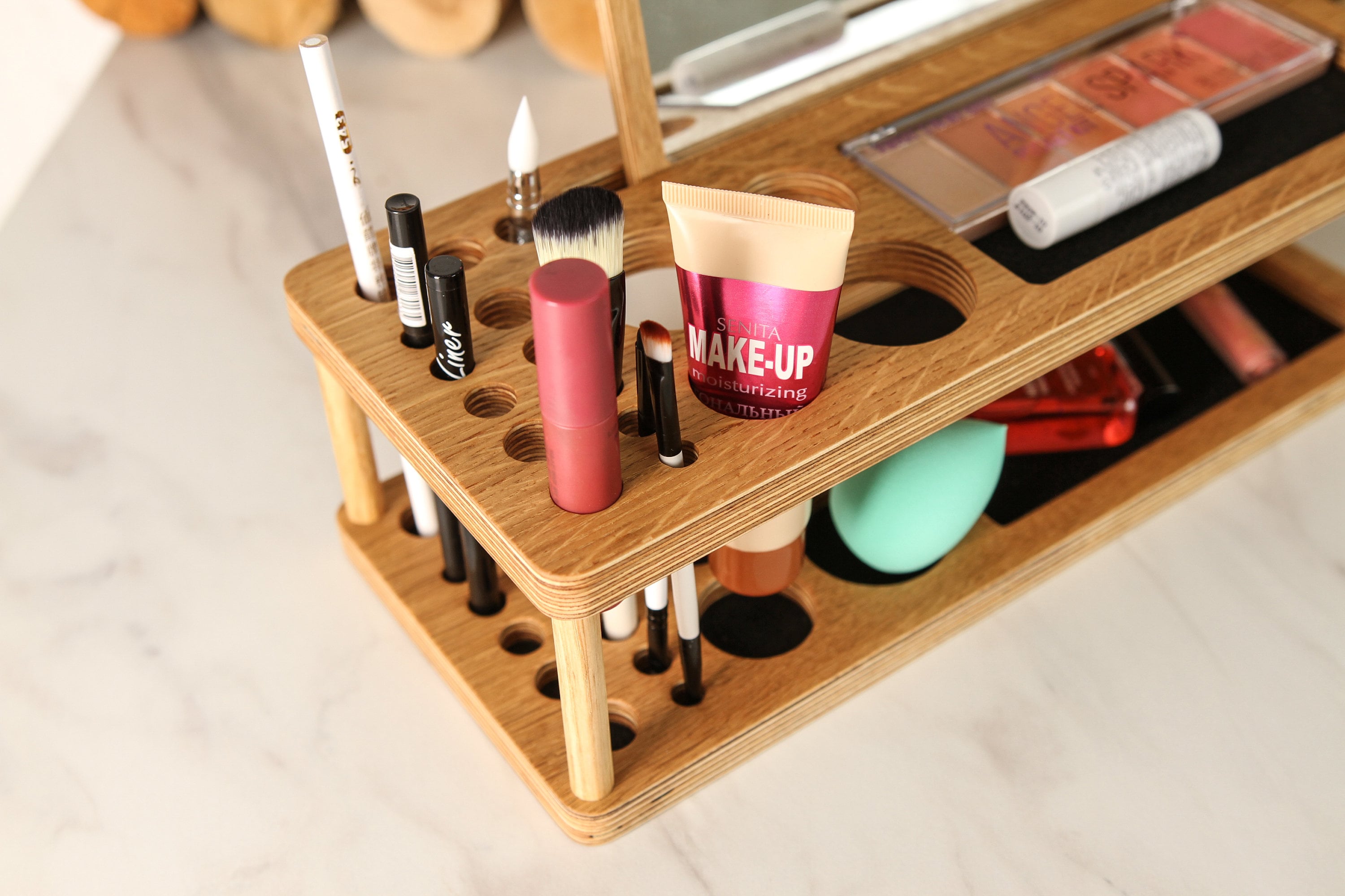 Desk accessories for womenMakeup organizer Make up vanity Etsy