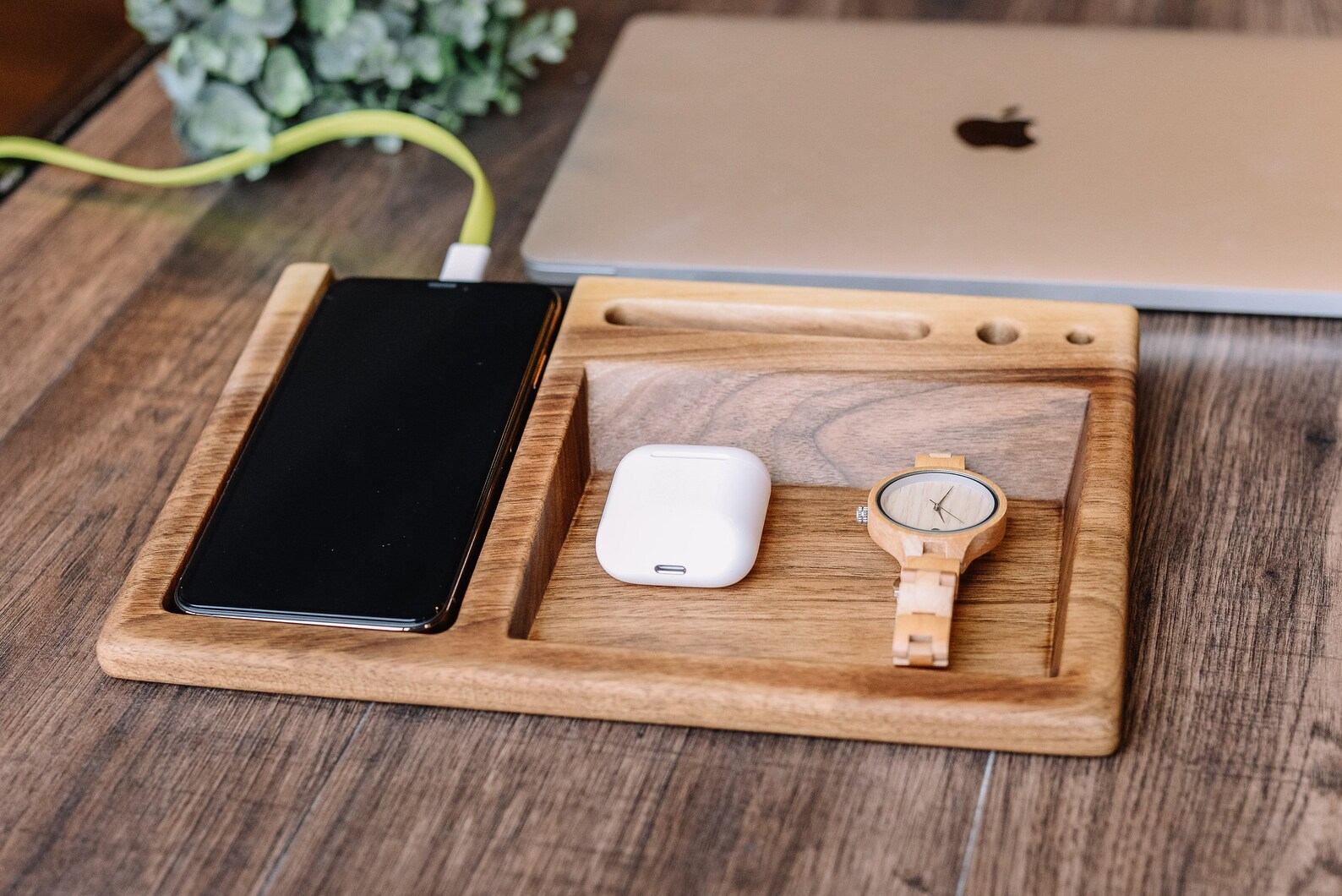Wireless Charging Station, Wood Wireless iPhone Charger,charging