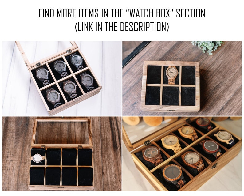 Watch Box Valet Watch Box for Men Wood Watch Box Engraved Etsy Canada