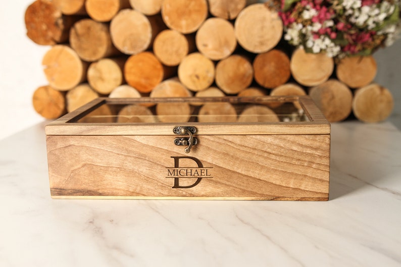 Personalized watch box for men Watch box for men Wood watch Etsy