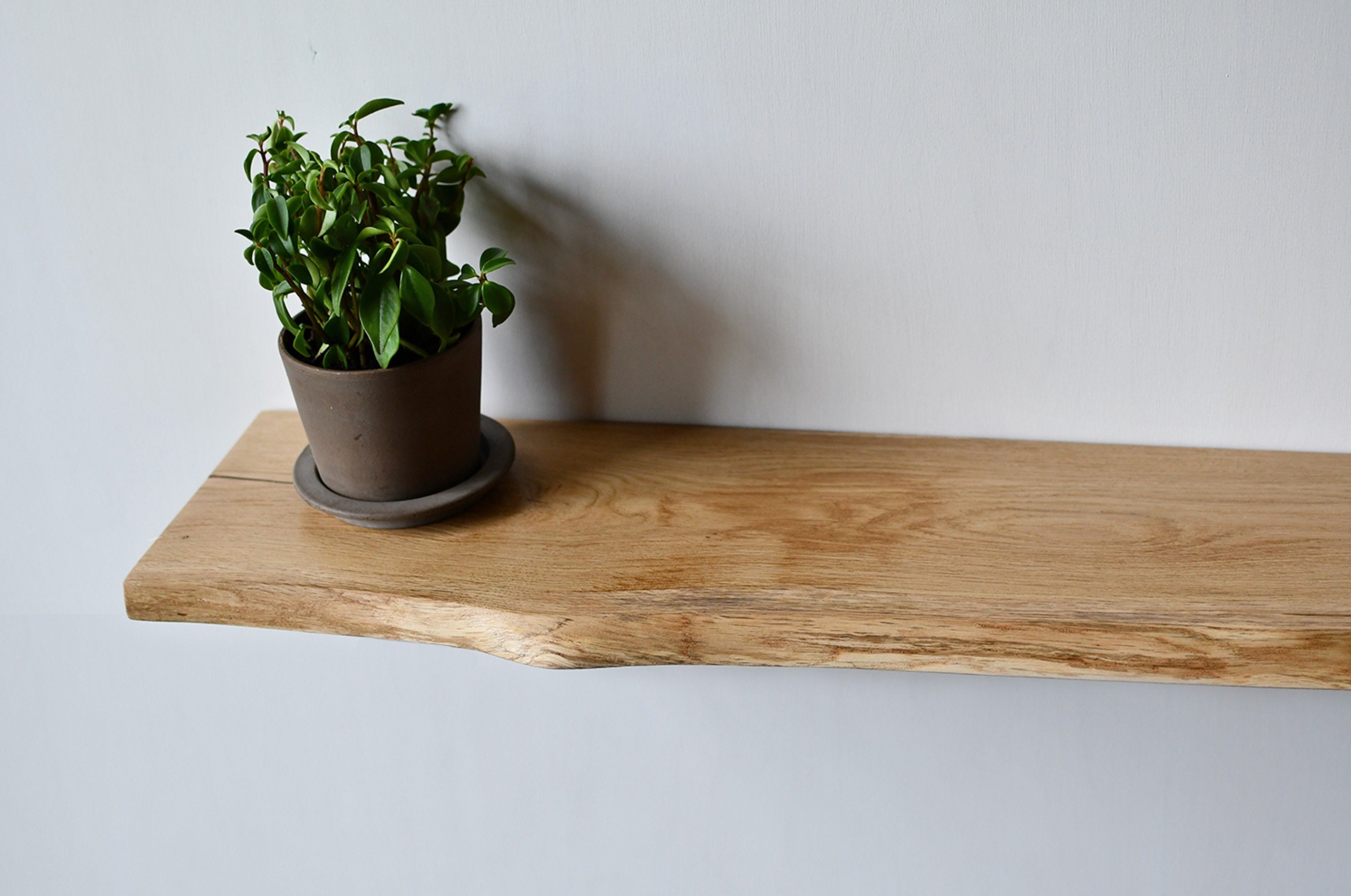 Rustic Live Edge Floating Shelfsolid Wood Floating Etsy