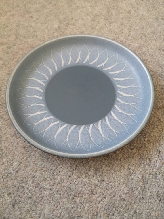 Denby Echo Blue Side Plate Dessert Tea Plate 6.5 Inch 17cm Etsy