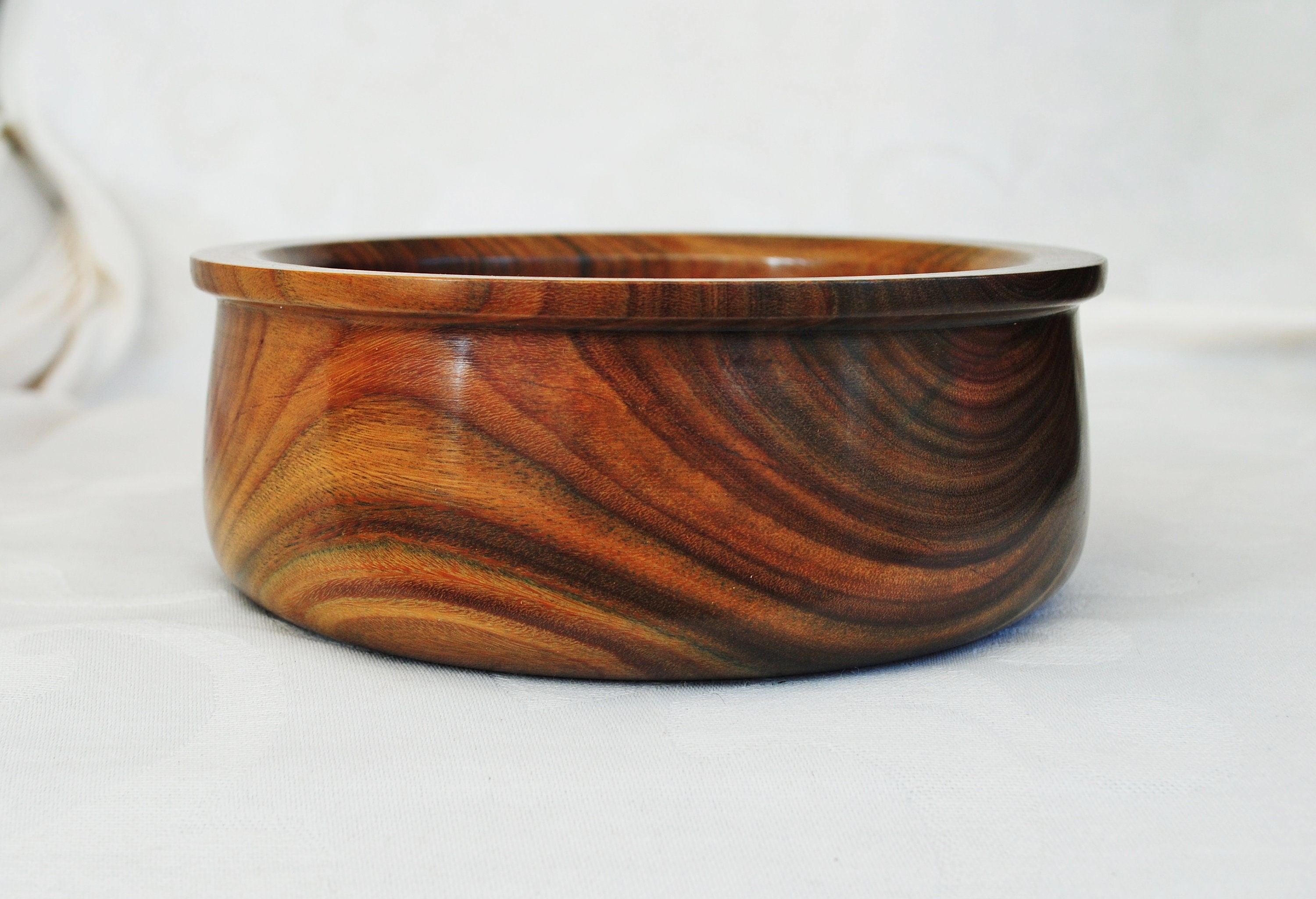 Stunning Hand turned Rare Lignum Vitae wood bowl. Ideal for Etsy