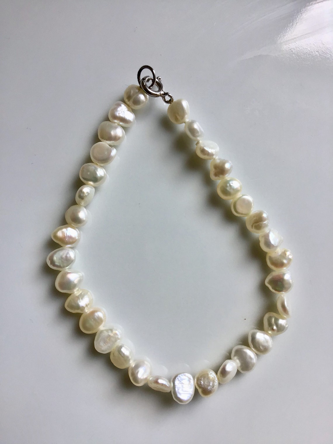 Real Fresh Water Pearls Bracelet - Etsy Hong Kong