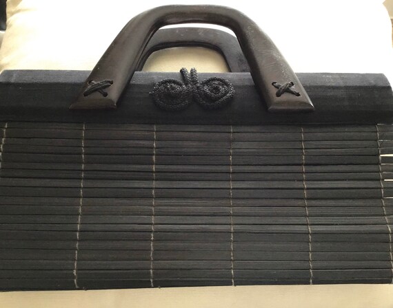Beautiful Vintage Clutch/evening bag. Black, hand… - image 3