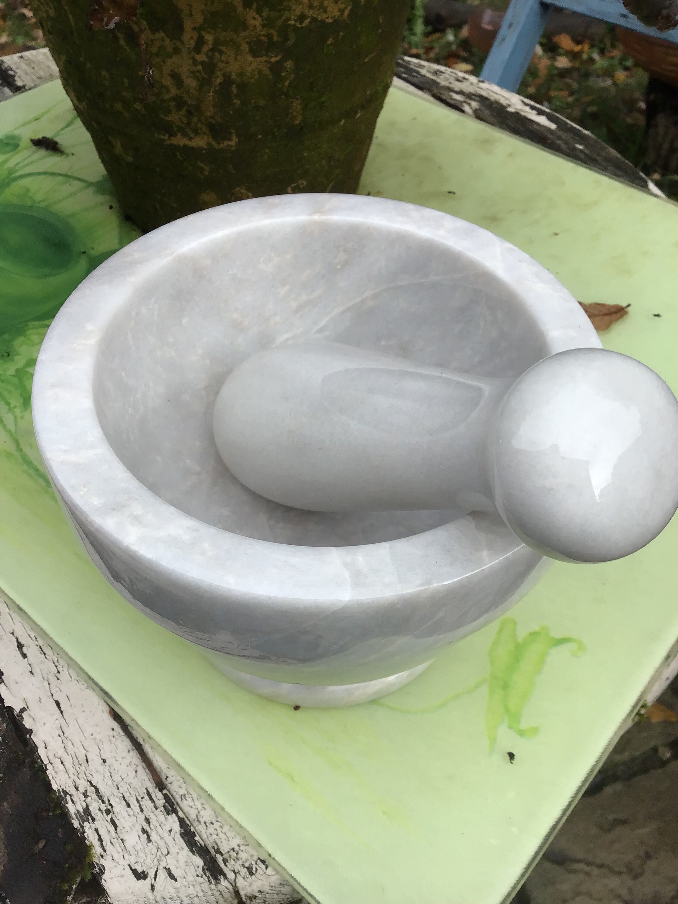Large Marble Mortar and Pestle. See the Description for Full Etsy