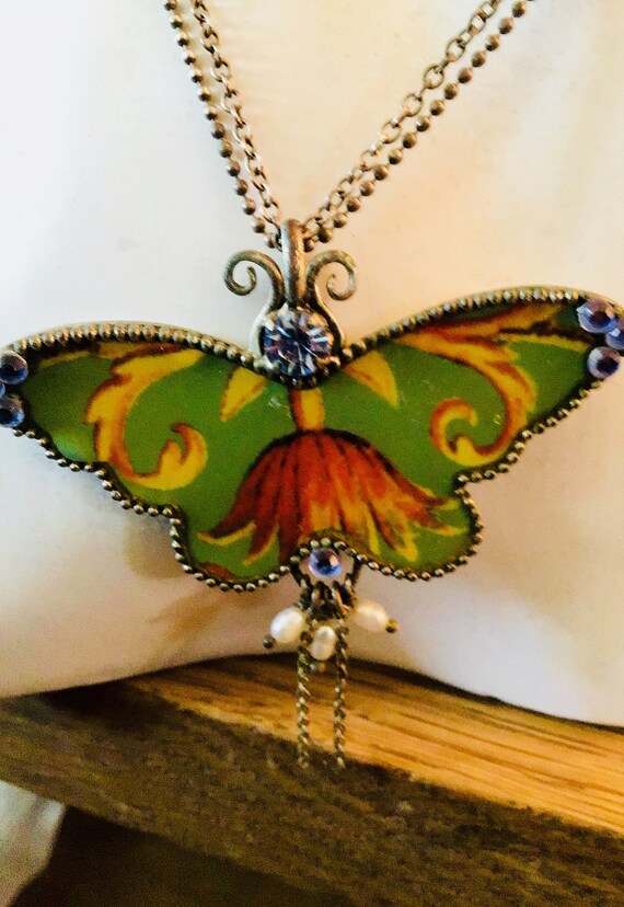 Pilgrim - Butterfly Pendant Necklace