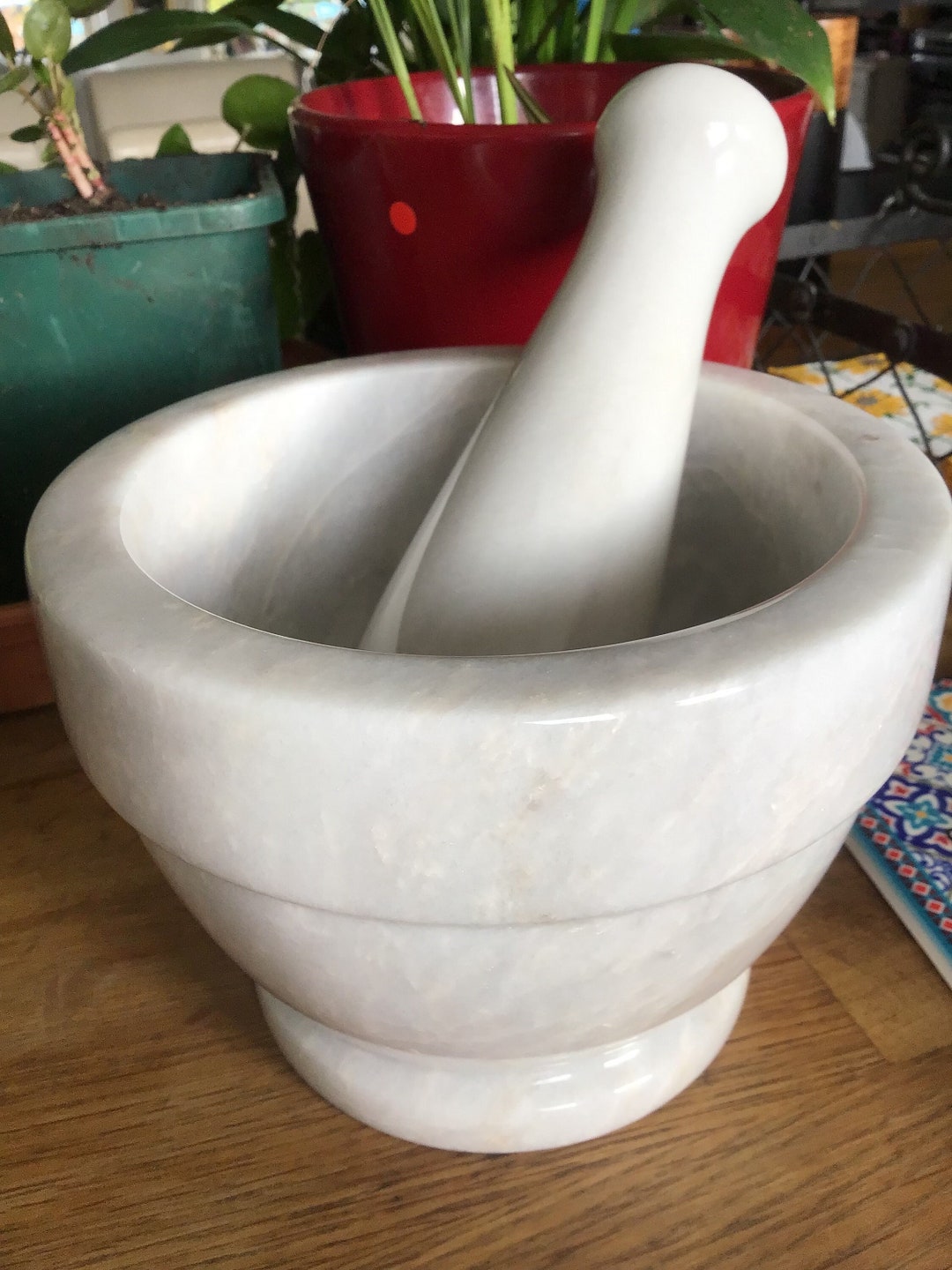 Large Marble Mortar and Pestle. See the Description for Full Etsy
