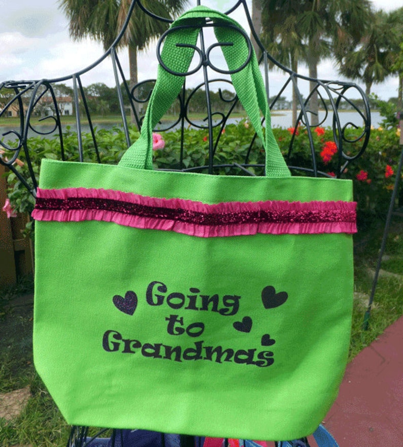 Going to Grandmas Girls Totebag