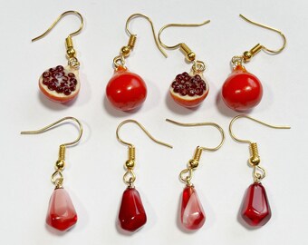 etsy pomegranate earrings