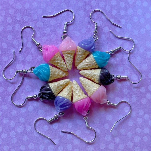 Ice Cream Cone Earrings (shelf) – UNIQUE