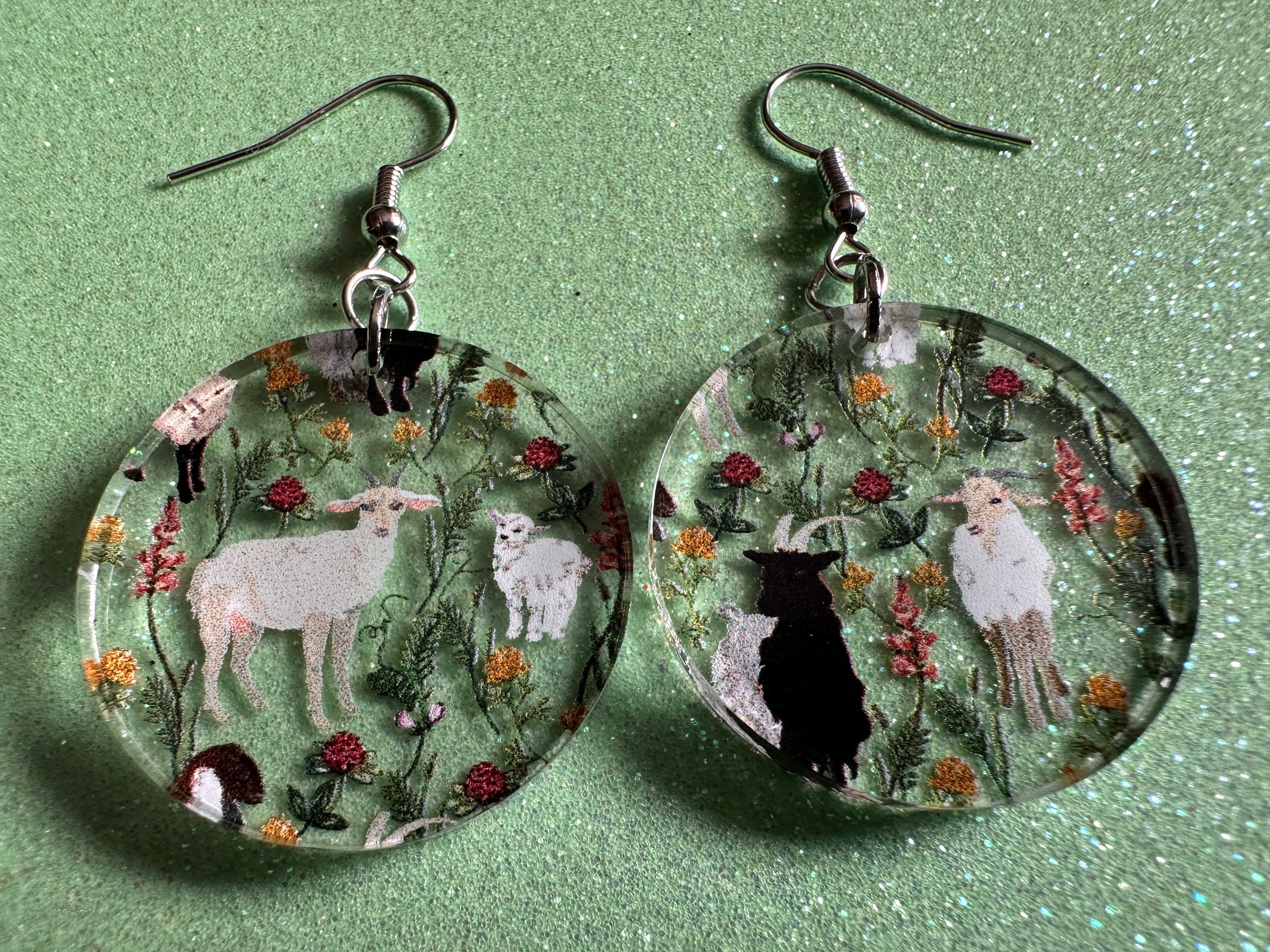 Goat Earrings Laser Cut Acrylic Goats Baby Goats Kids Etsy