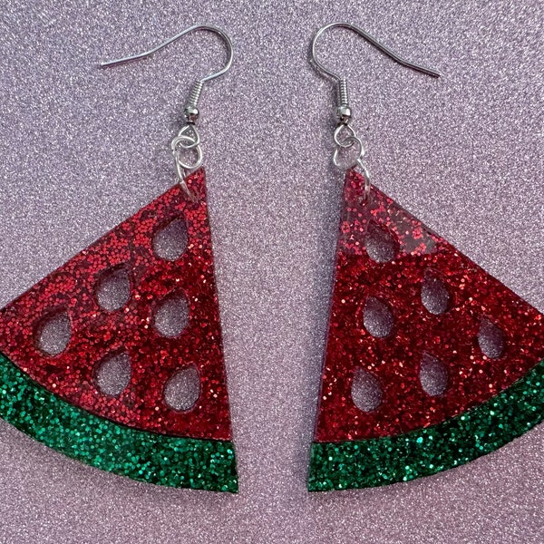 Watermelon Earrings Etsy