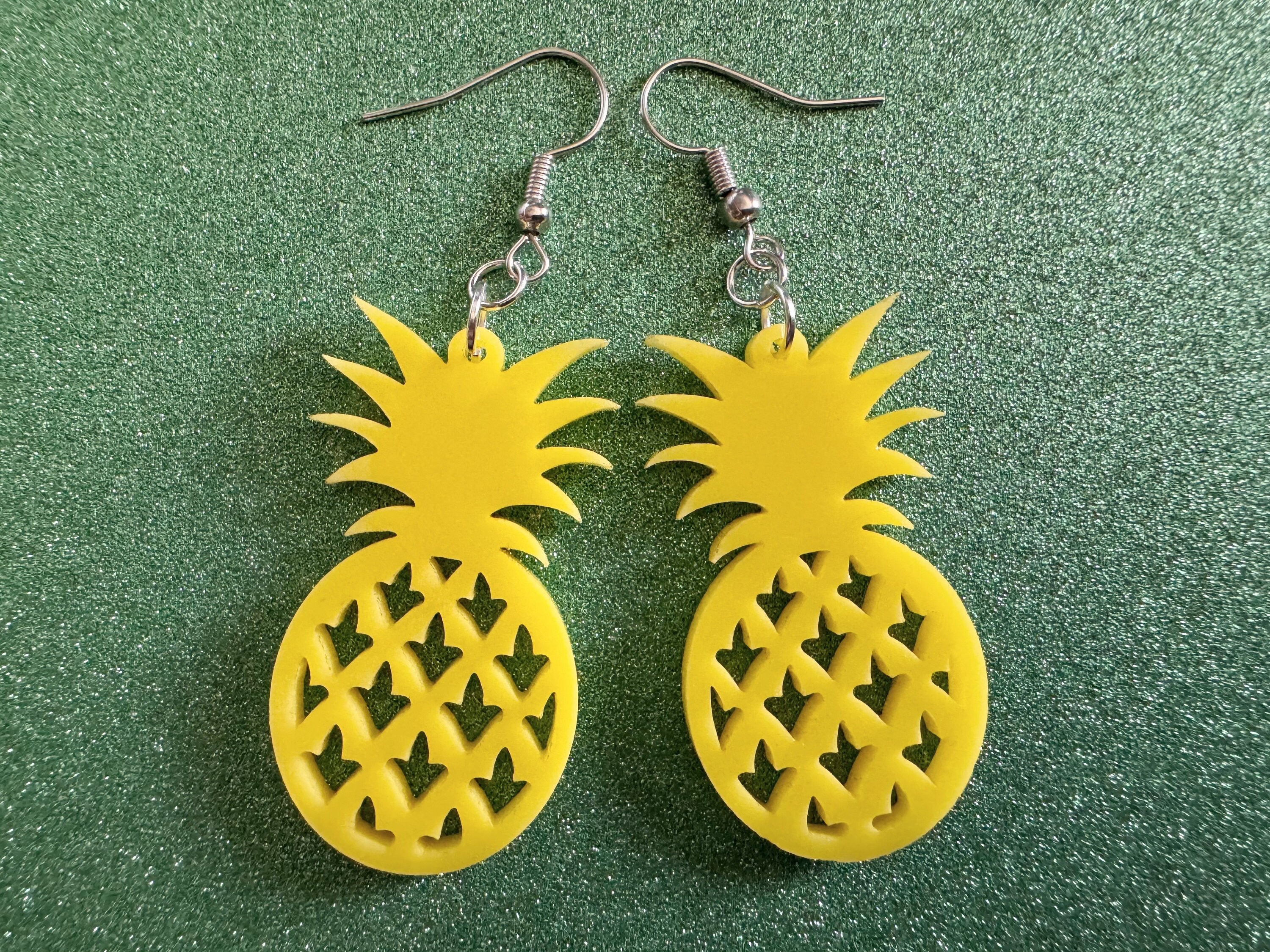 JUANLOWE Tropische Ohrringe - Ananas Motive Aus Edelstahl Für Urlaubsfeeling