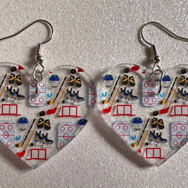 Hockey Earrings Etsy