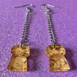 Champagne Cork Earrings: Laser Cut Acrylic Champagne Corks, NYE, New Year&#39;s Eve Party, Great Gatsby, Alcohol, Best Gifts for Her/Him/Them