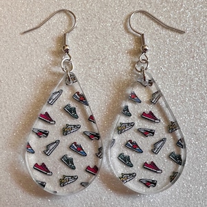 Running Shoes Earrings: Laser Cut Acrylic Shoes, Sports Shoes, Sneakers, Runner, Fashion, Track, Trainer, Sport, Best Gifts for Her/Him/Them
