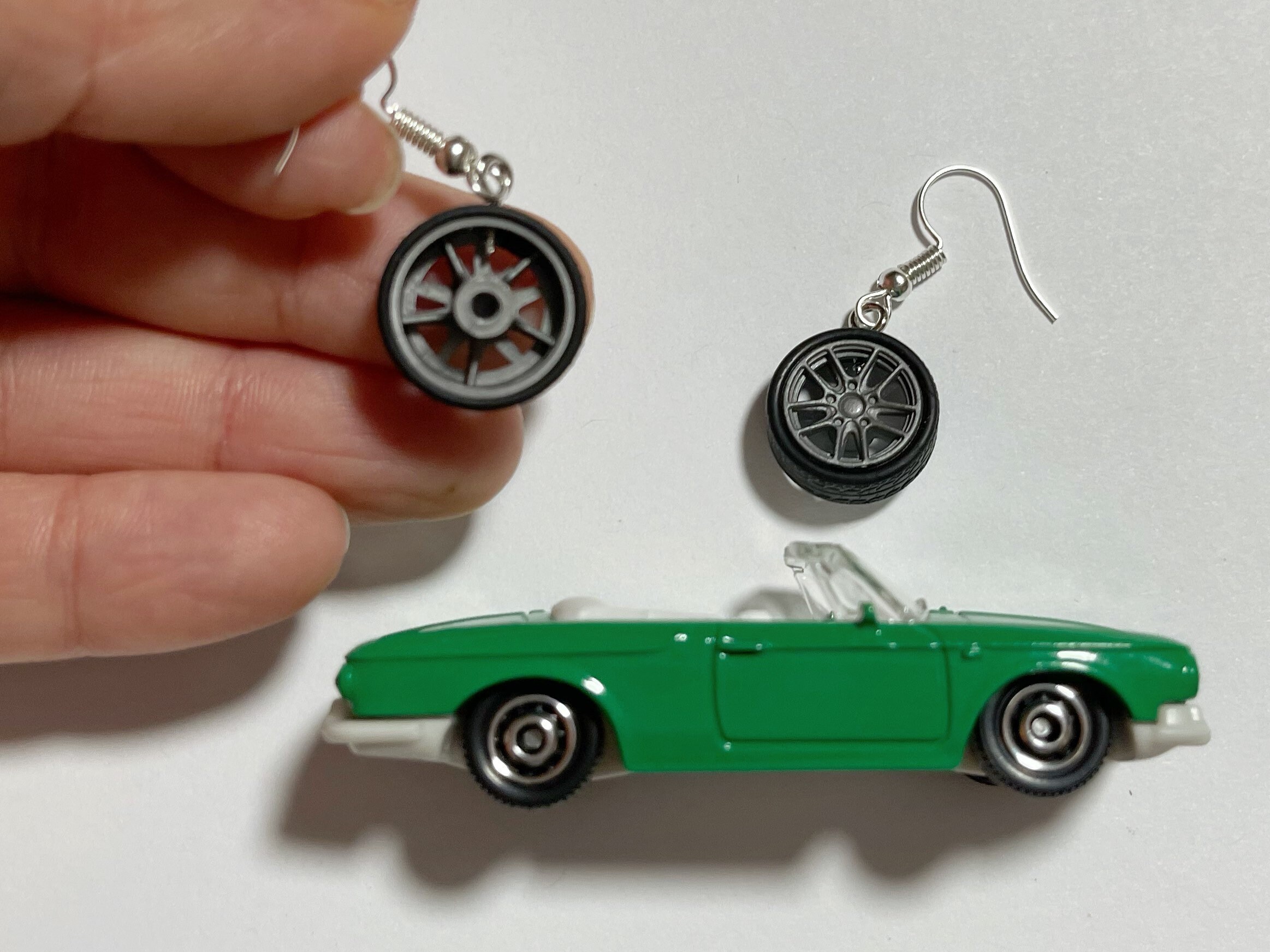 Tire Earrings Car Driving Motor Travel Mechanic Etsy