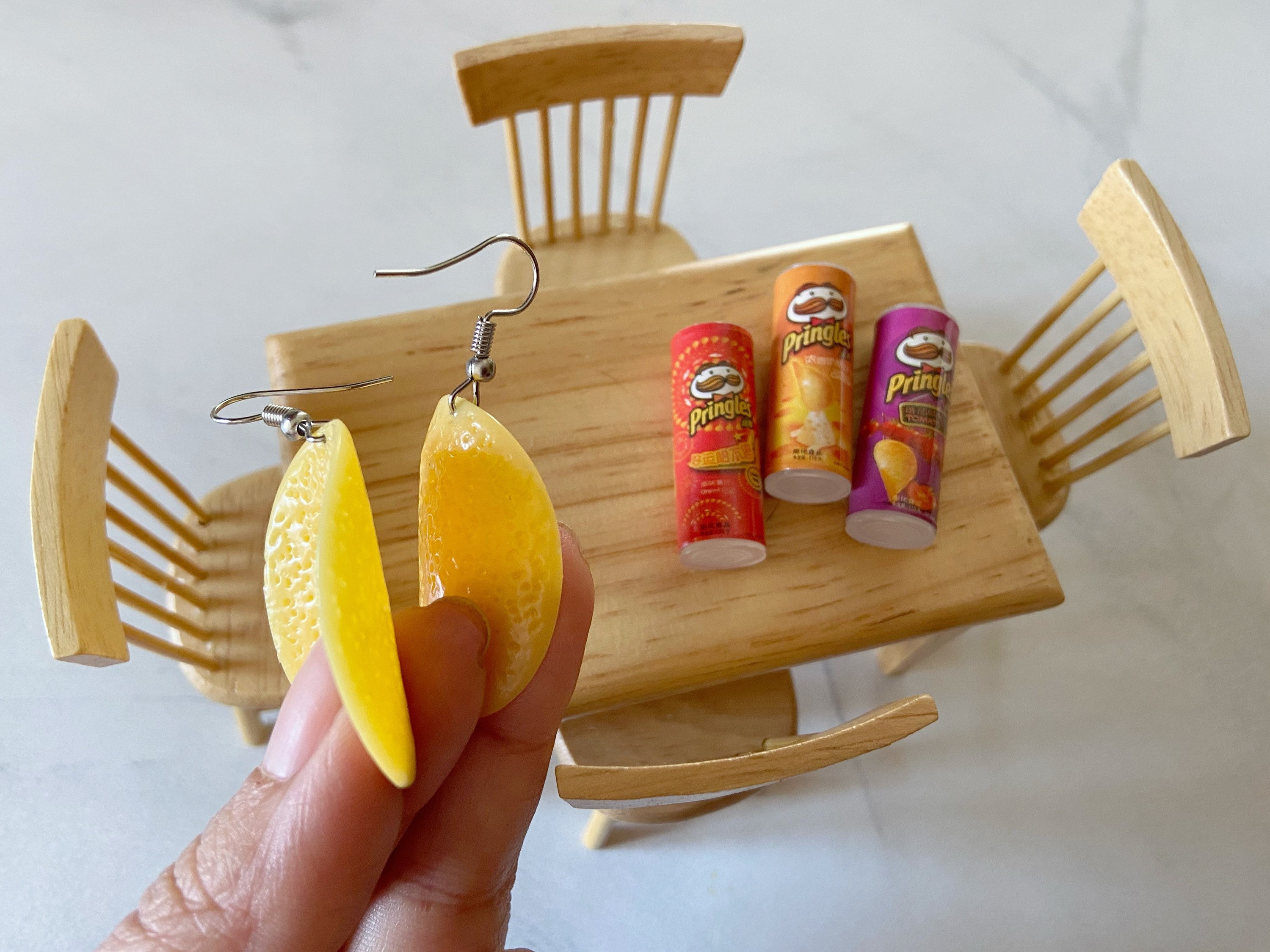 Potato Chip Earrings Chips Dessert Snacks Junk Food Etsy