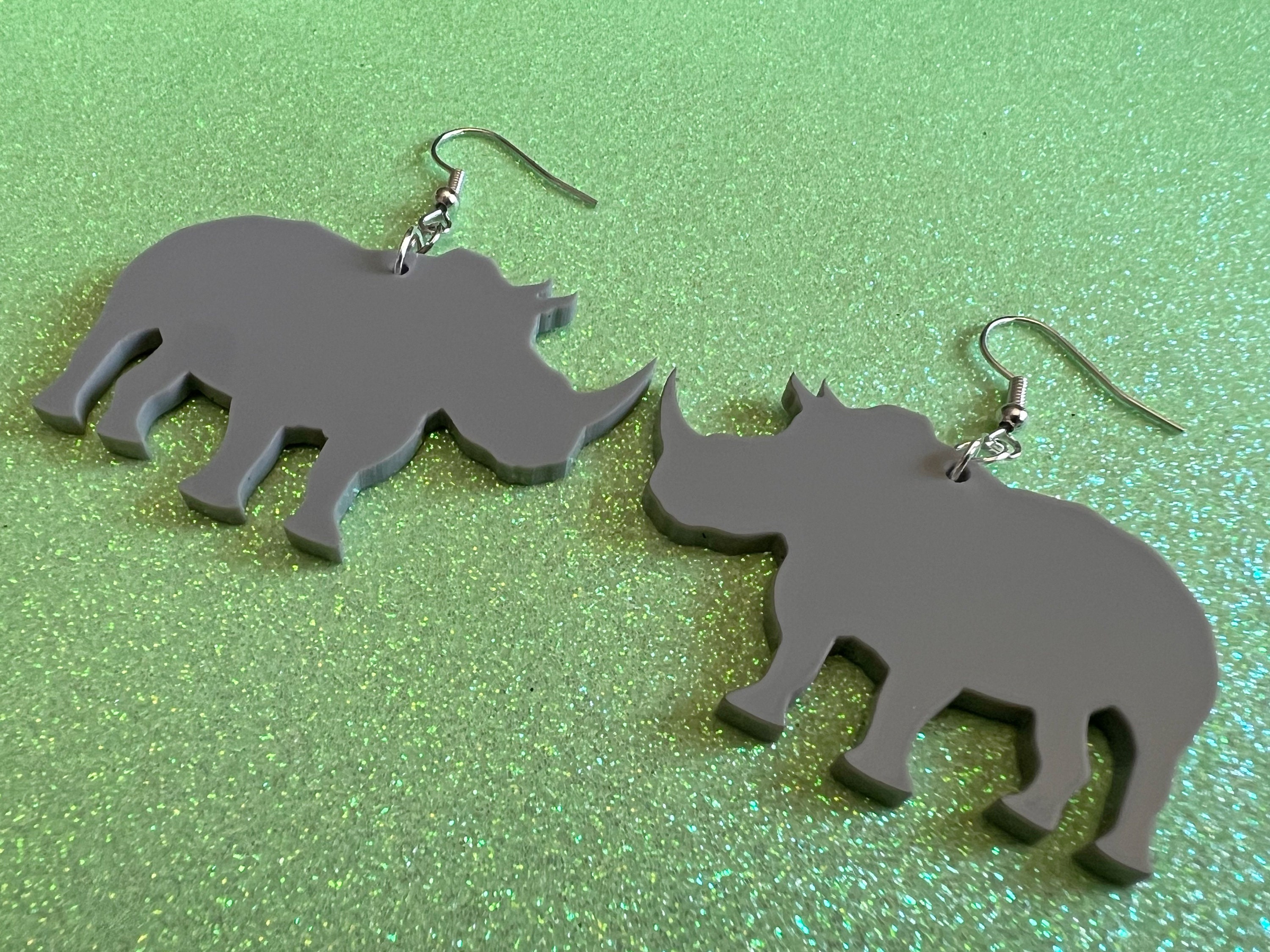 Rhinoceros cheap shaped earrings