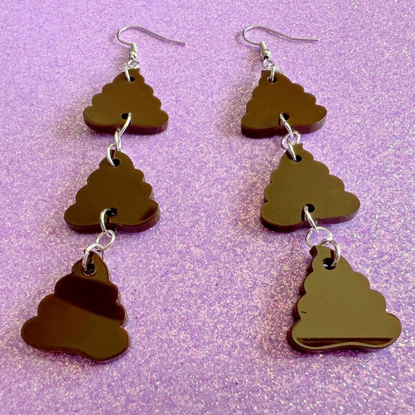 Poop Earrings - Etsy