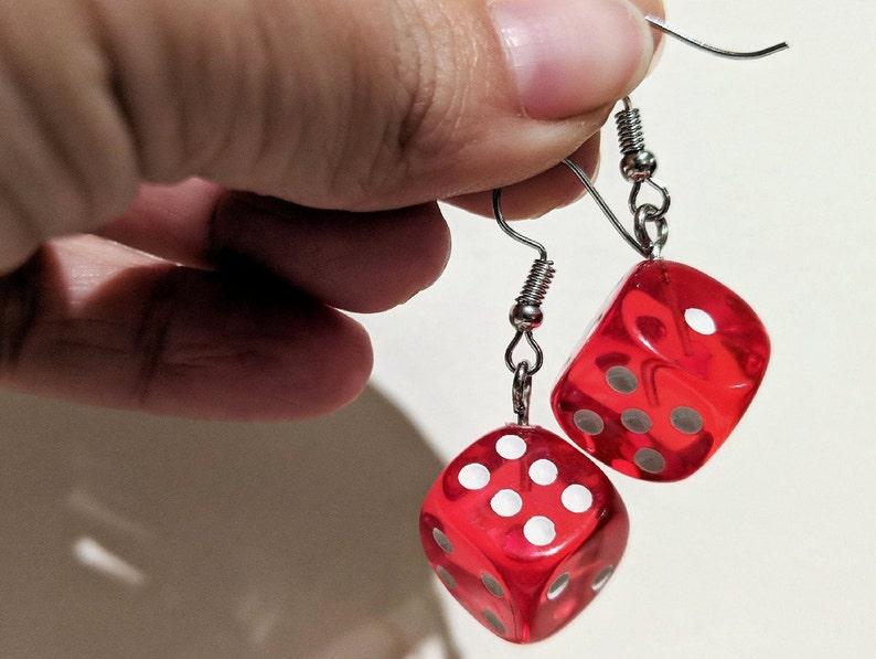 Dice Game Earrings Board Game Game Night Casino Gifts for Etsy