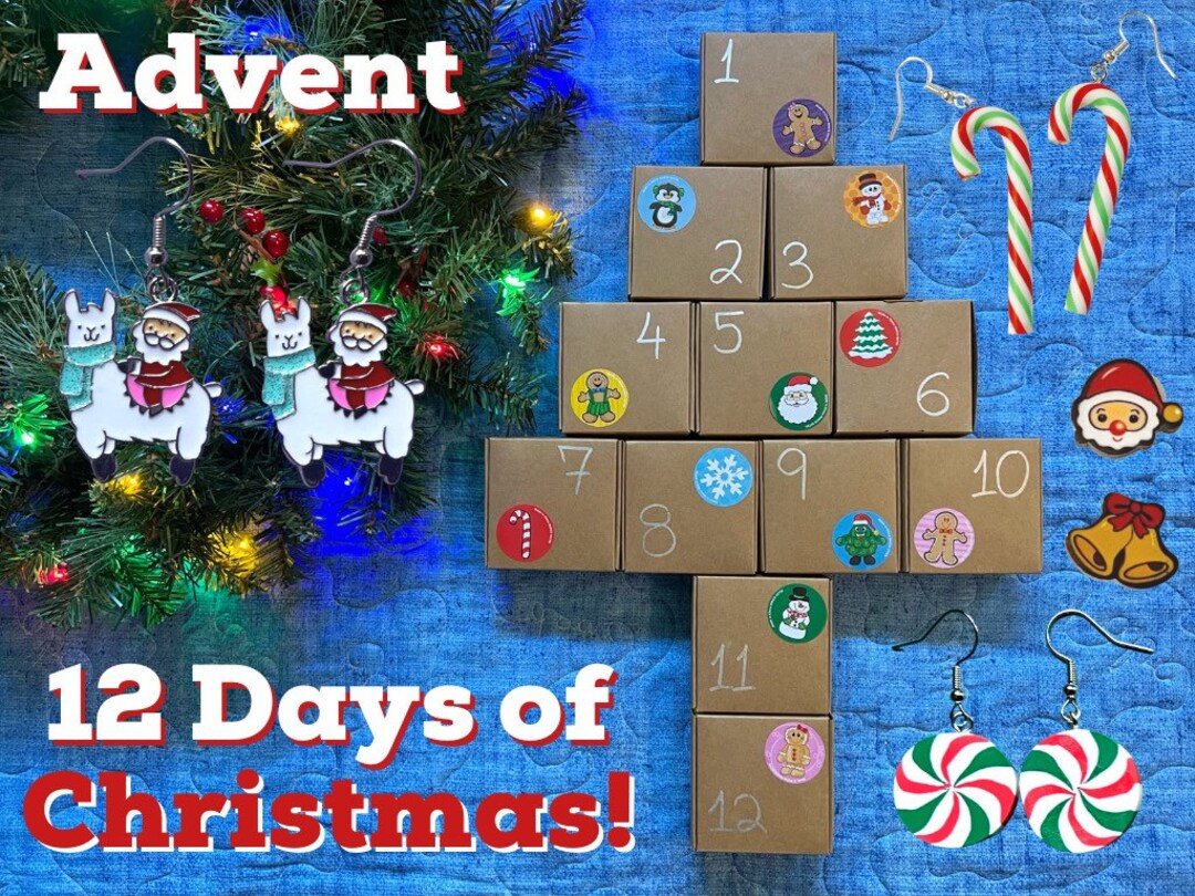 Advent Calendar (earring-licious): 12 Days of Christmas Earrings ...