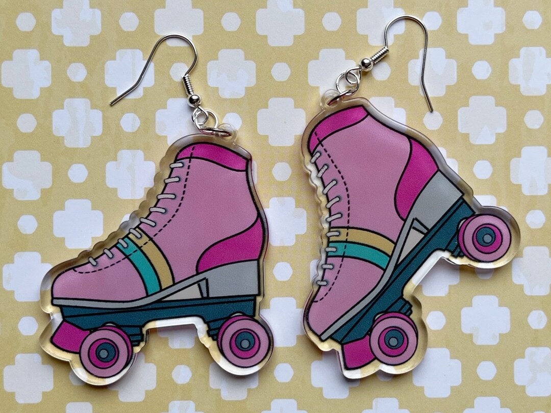 Roller Skating Earrings Rollerblade Sports Skate Hobby Etsy