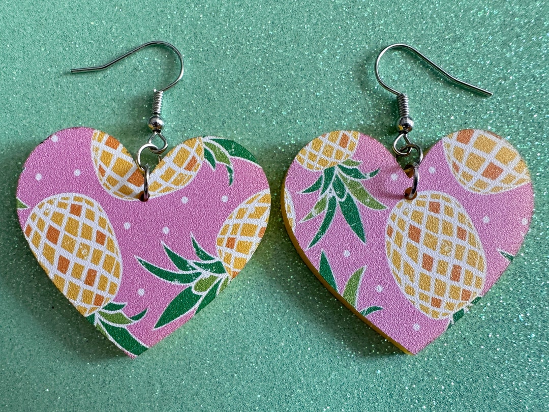 JUANLOWE Tropische Ohrringe - Ananas Motive Aus Edelstahl Für Urlaubsfeeling