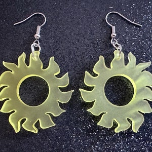Sun Earrings: Laser Cut Acrylic Suns, Sunshine, Hot Weather, Good Weather, Warm Climate, Best Gifts for Her/Him/Them
