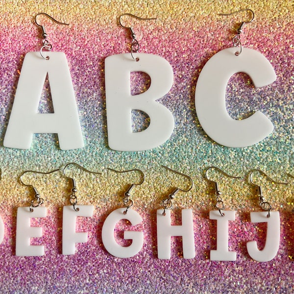 Earrings With Words Etsy